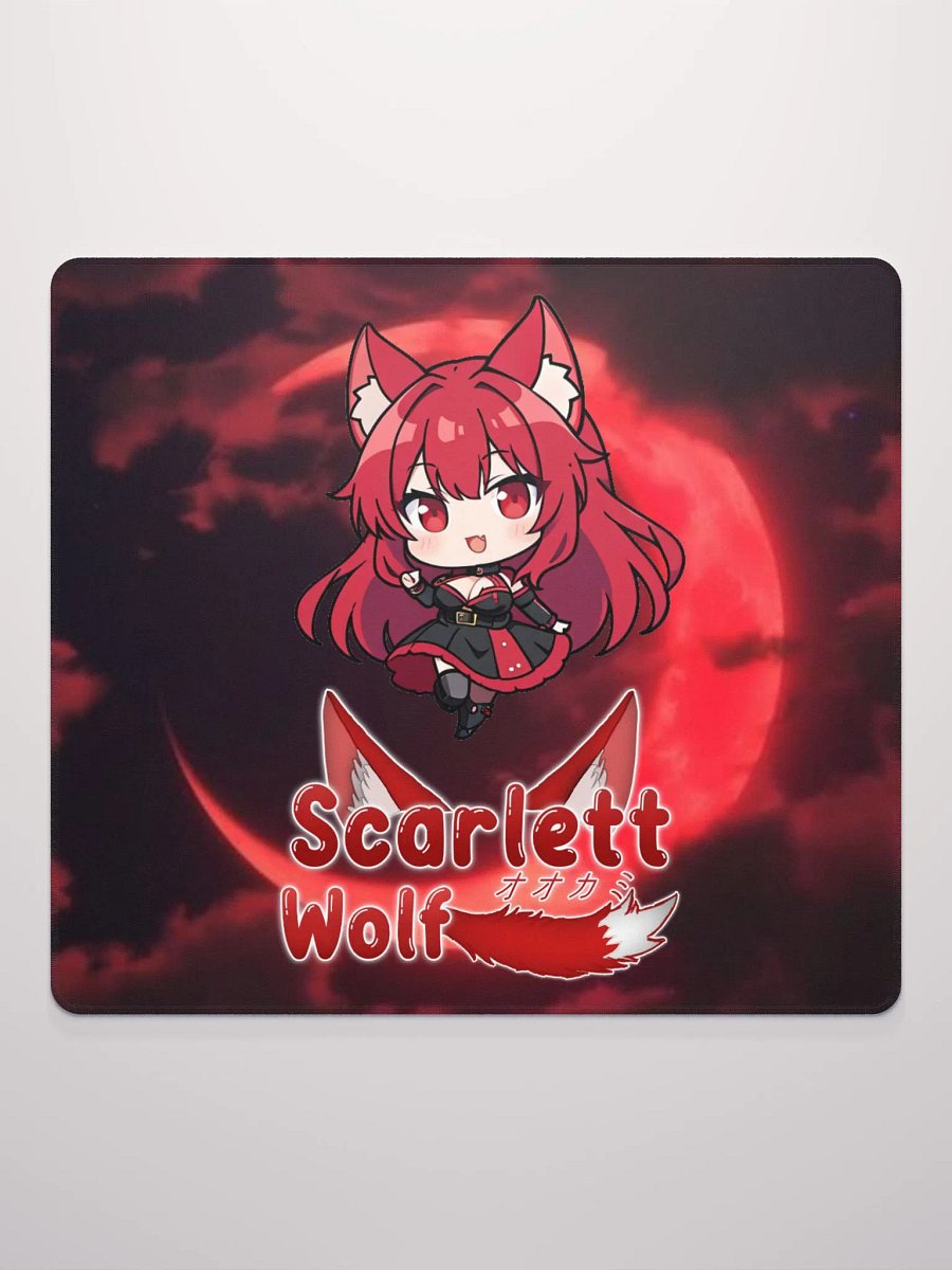 Scarlett Wolf Red Moon Gaming Mouse Pad product image (6)