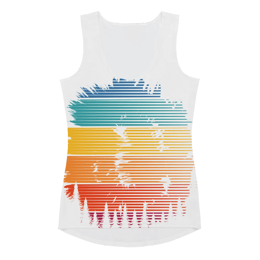 Vibrant Brush Strokes Women's Tank Top product image (4)