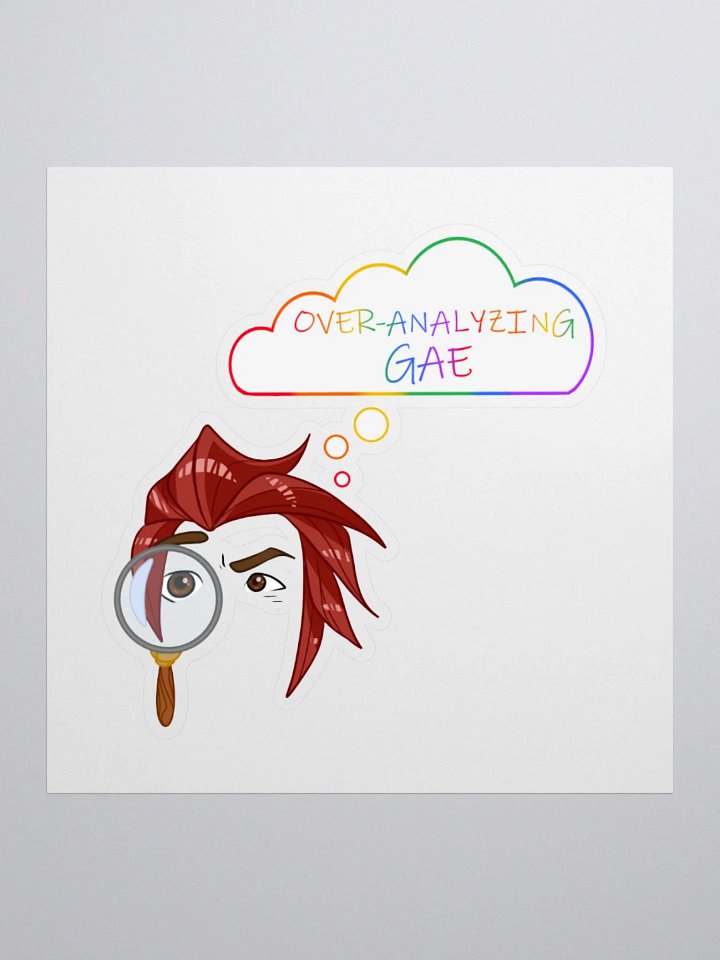Overanalyzing Gae Sticker product image (1)