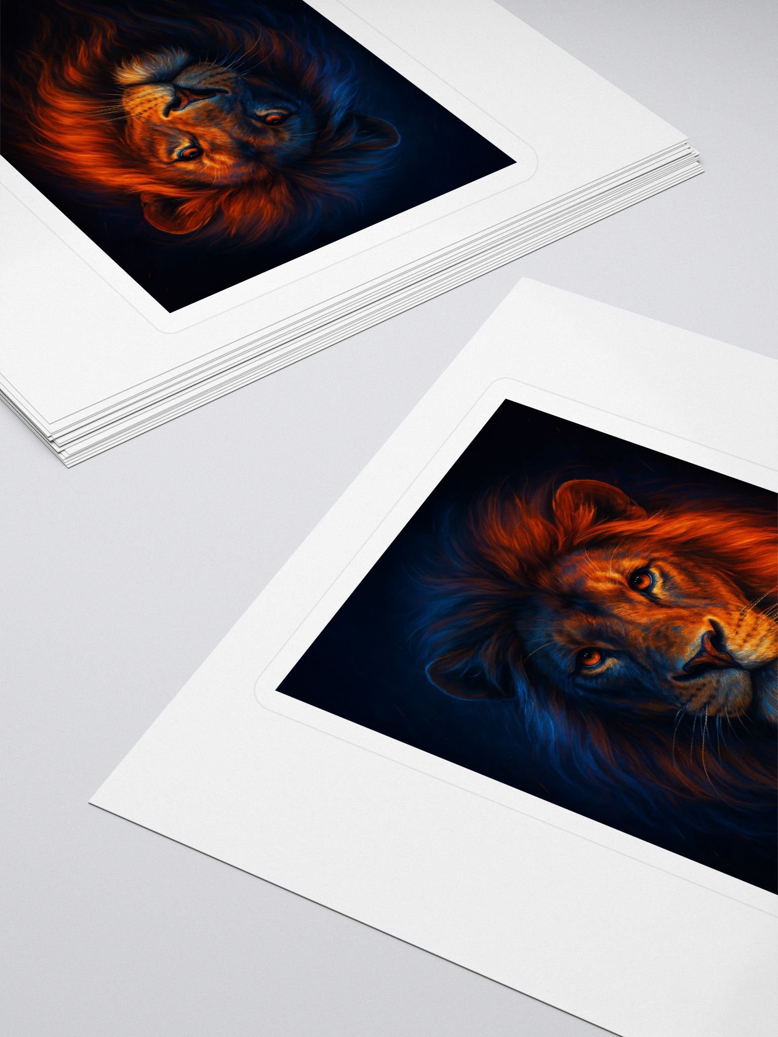 Fiery Mane Lion Kiss Cut Stickers product image (4)