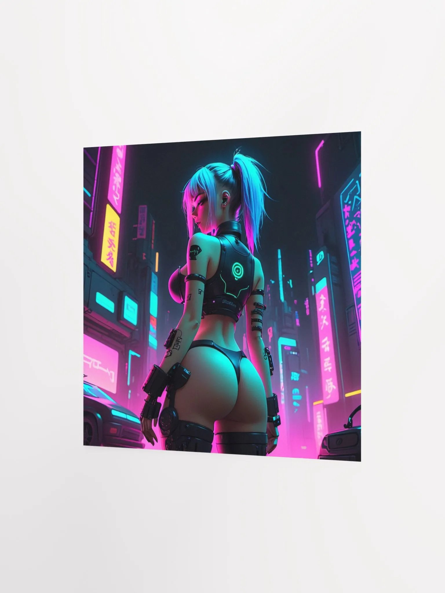 Neon Cyberpunk City Poster product image (10)