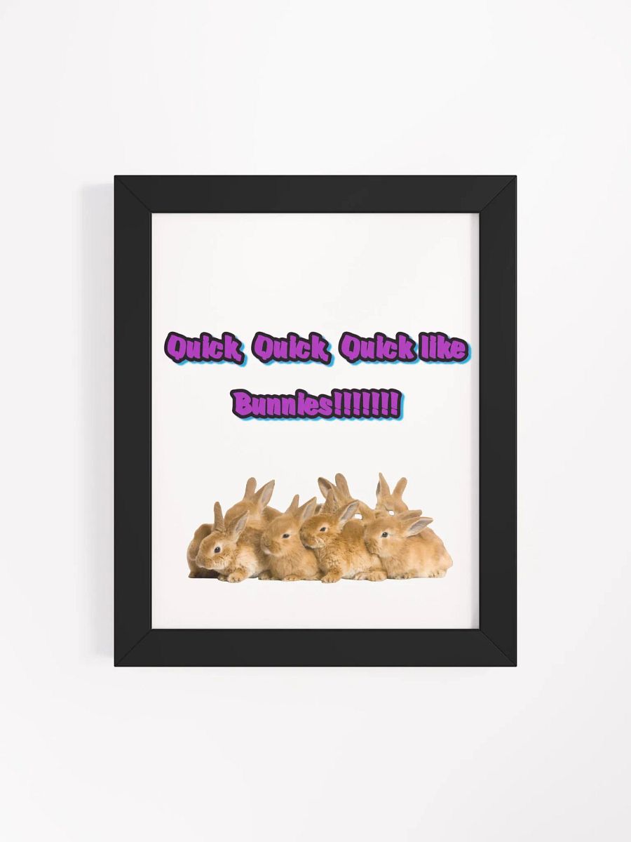 Quick Like Bunnies Framed Matte Poster product image (8)