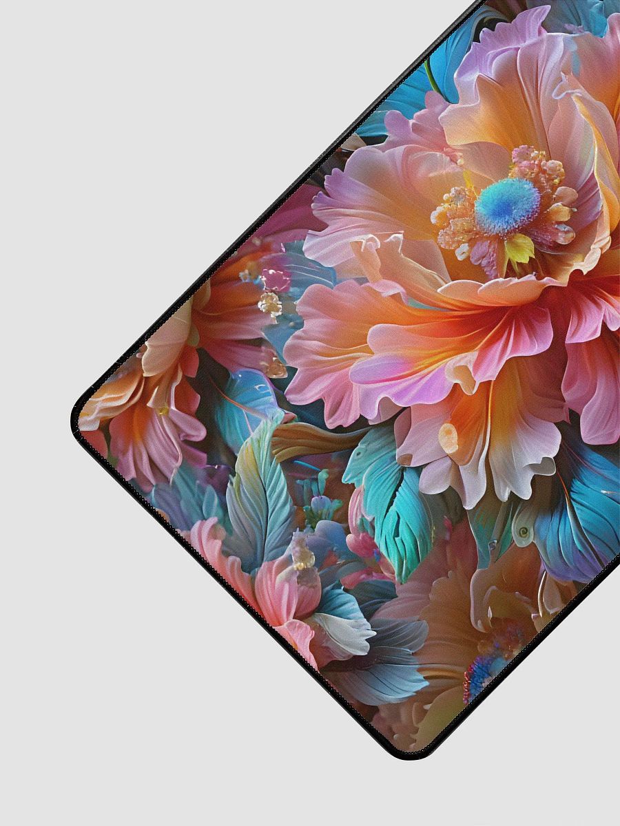 Iridescent Flowers Desk Mat 31.5
