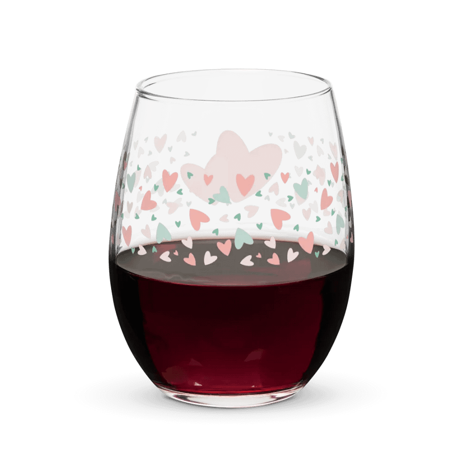 Scattered Hearts Wine Glass product image (6)