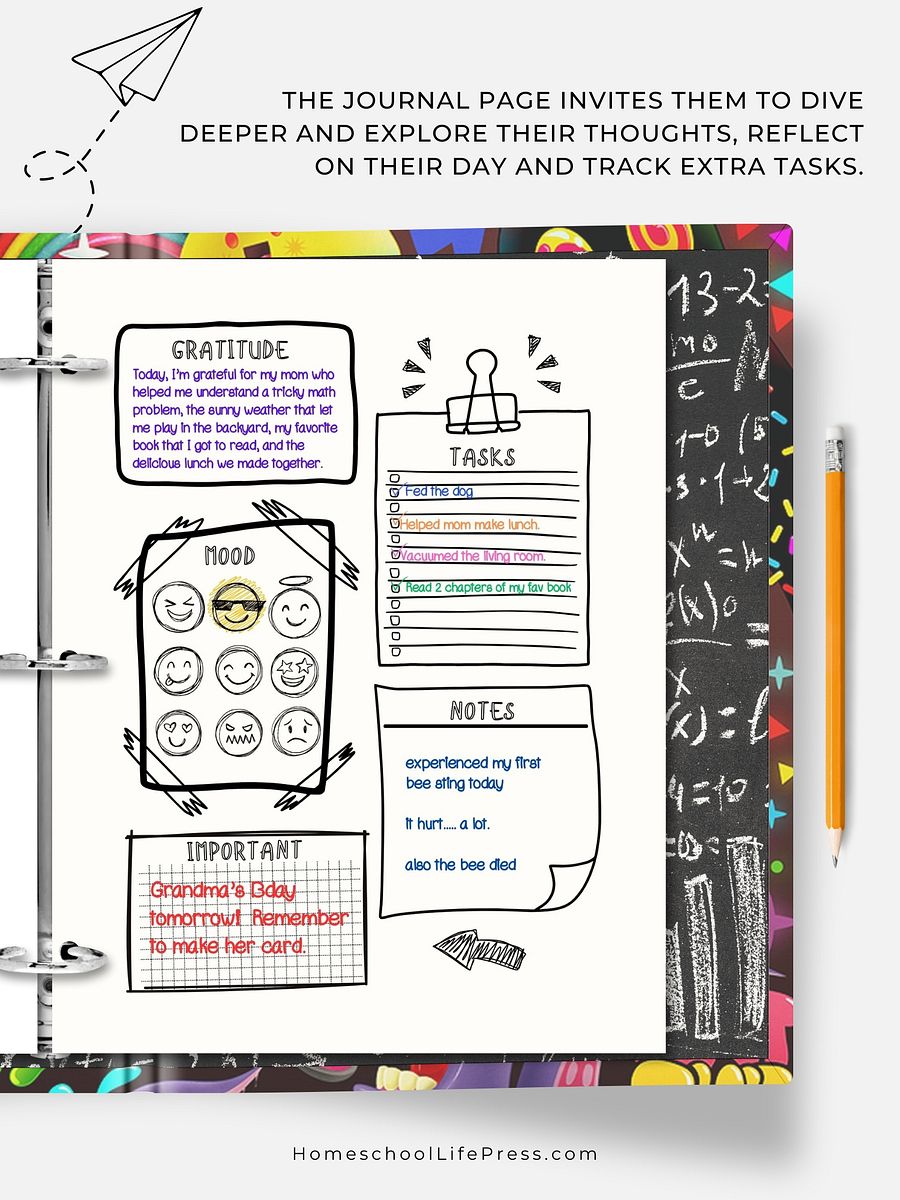 Homeschool Student Daily Journal | Logbook product image (3)