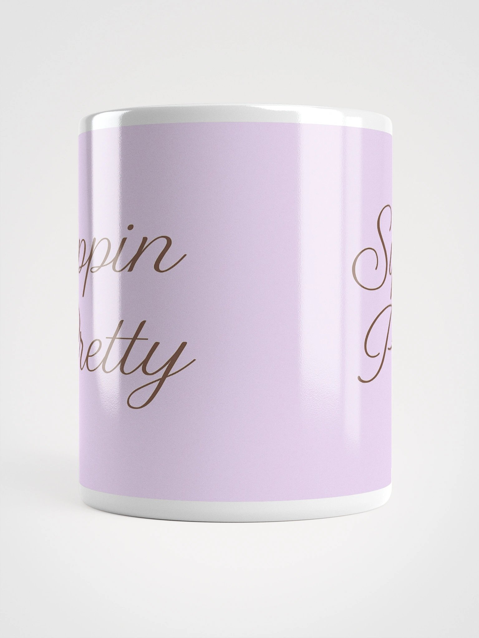 Sippin Pretty Purple White Glossy Mug product image (15)