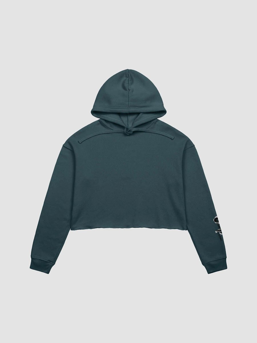 OptimusProcrastinus HeartChip in Heart Cropped Hoodie (Grey) product image (8)