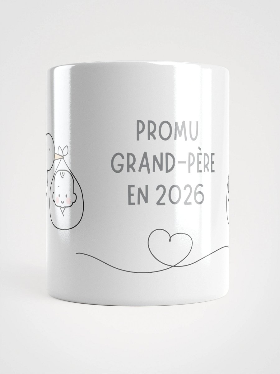 Mug Blanc - Promu Grand-Père en 2026 - Cigogne Annonce Naissance - Cadeau Original product image (1)