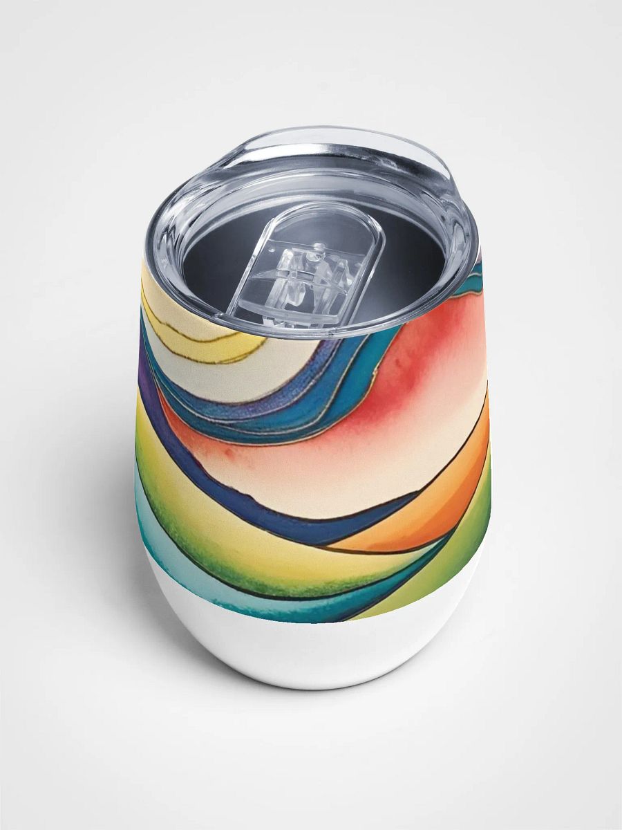 Serenity Wave Wine Tumbler goft for arty moms dads friends family product image (4)