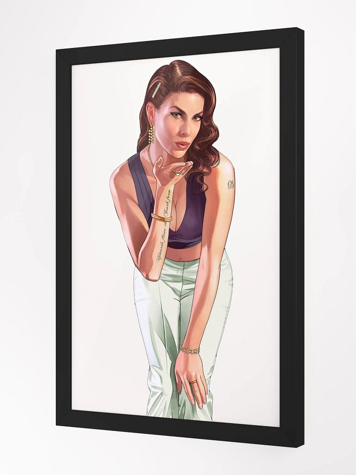 Grand Theft Auto V Loading Screen Framed Art - Woman Blowing Kiss product image (2)
