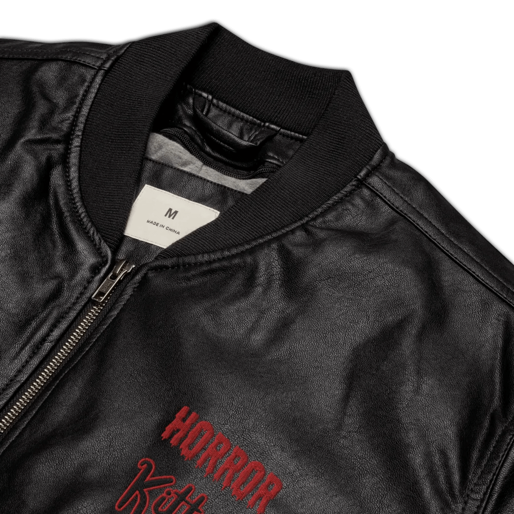 Horror Kitten Faux Leather Jacket product image (12)