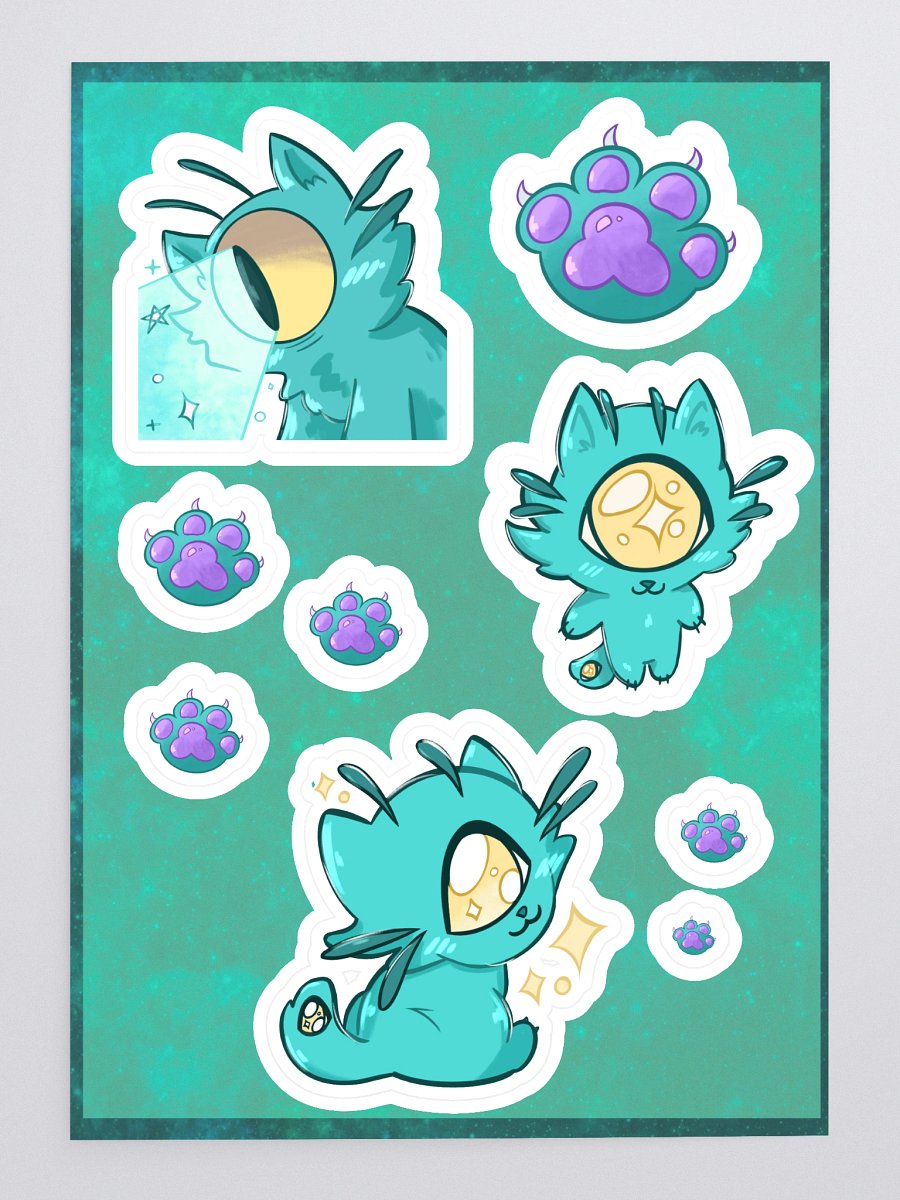 Beam The Cat Sticker Sheet product image (3)