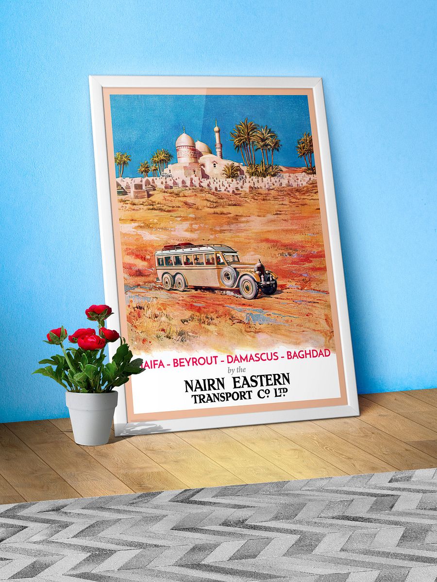 Haifa, Beirut, Damascus, Baghdad. Israel, Palestine, Lebanon, Syria, Iraq. 1931 — retro travel poster, vintage travel art print product image (7)