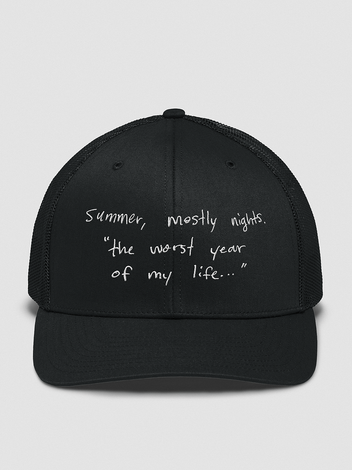 "SUMMER, MOSTLY NIGHTS..." HAT product image (1)