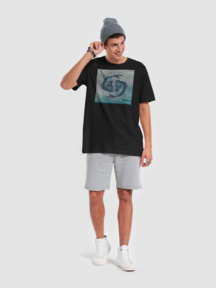 Pisces Zodiac Unisex Supersoft T-Shirt with Mystical Fish Design product image (2)