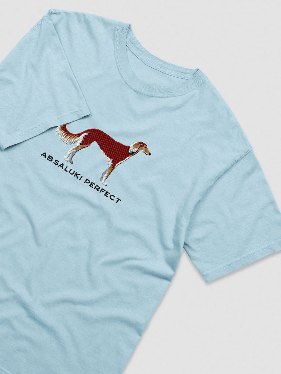 Absaluki Perfect T-Shirt(Embroidered) of a Saluki(Red Tricolor) product image (43)