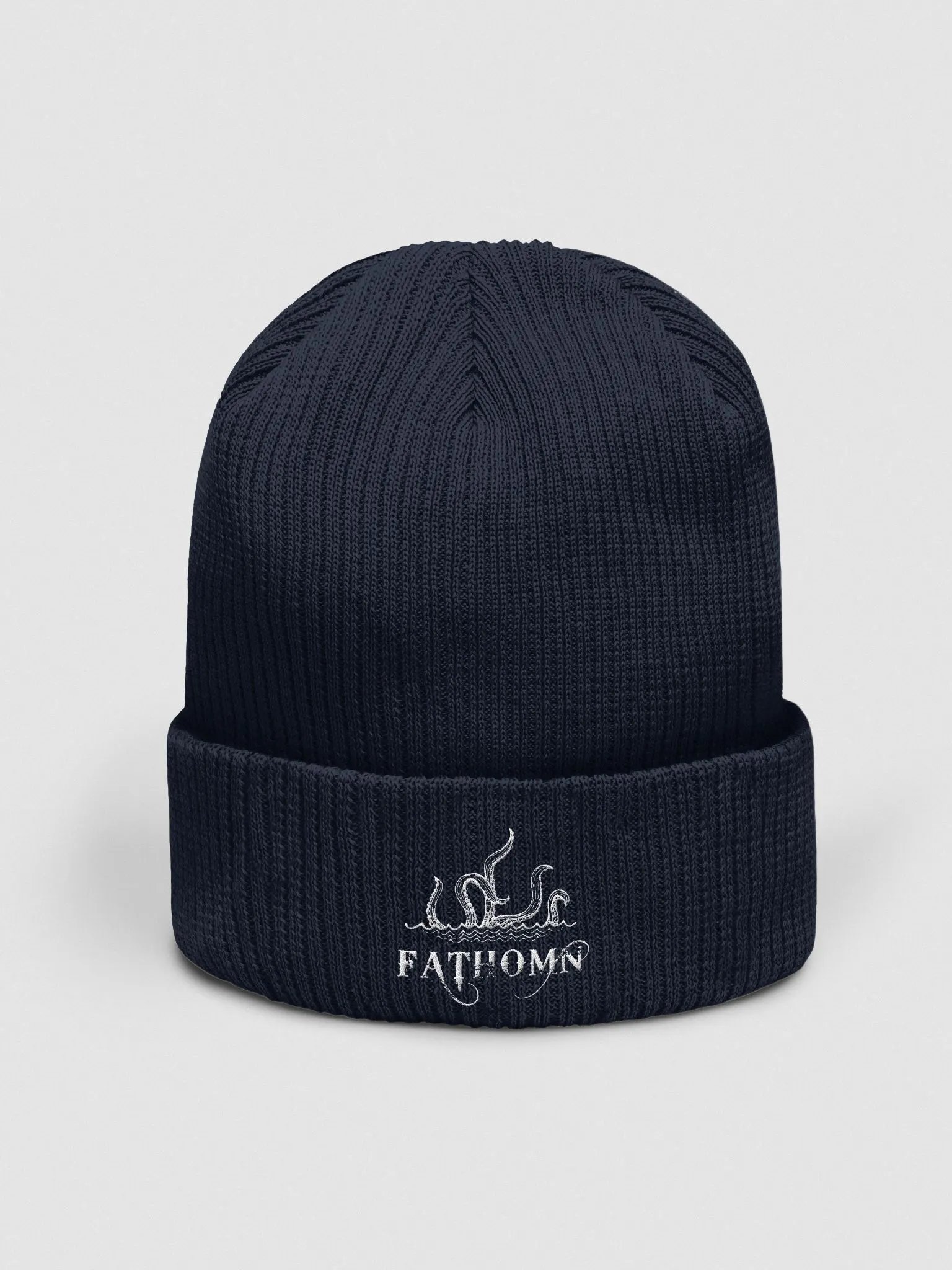 Navy White Beanie product image (1)