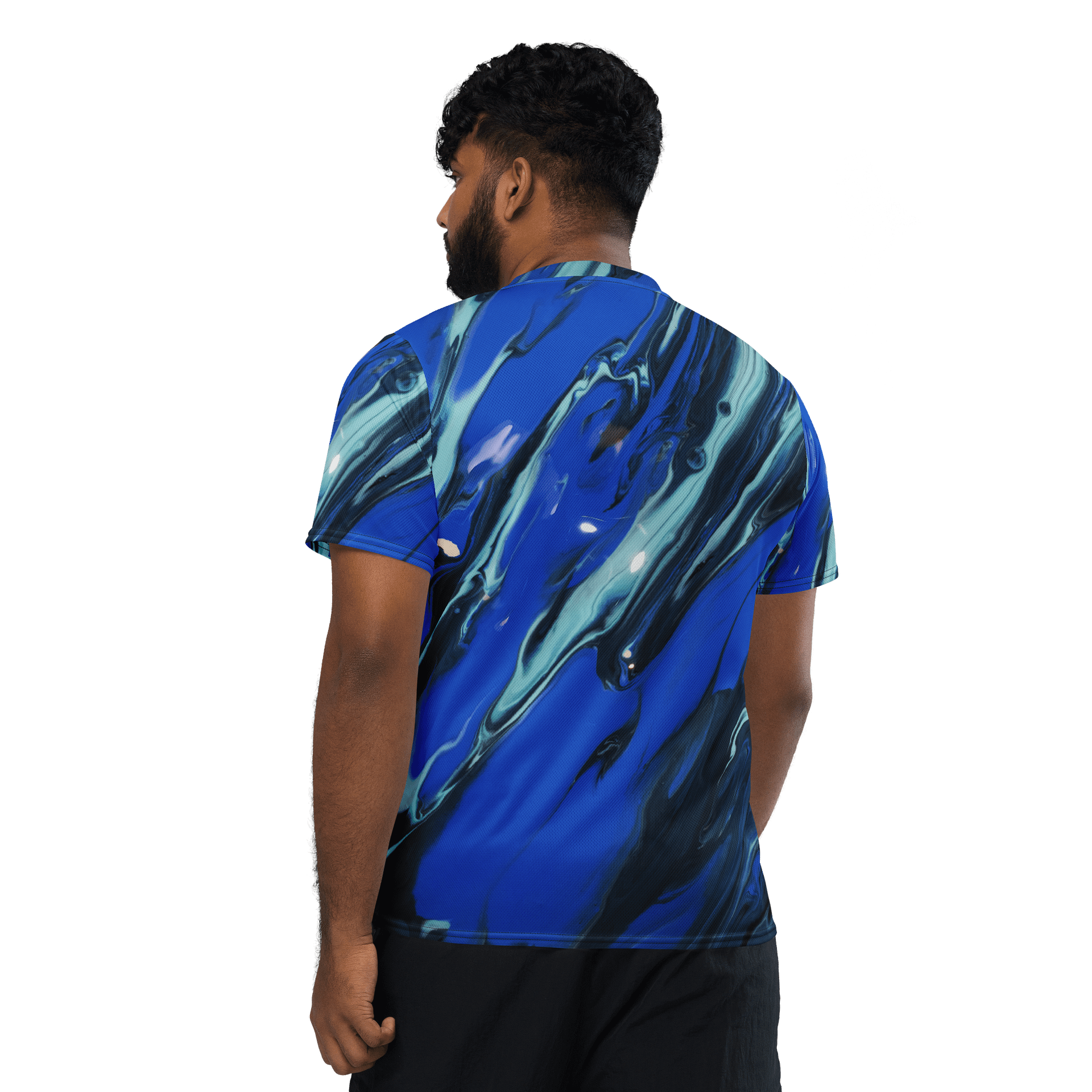 Blue Waves of Pouring art - All over print product image (3)