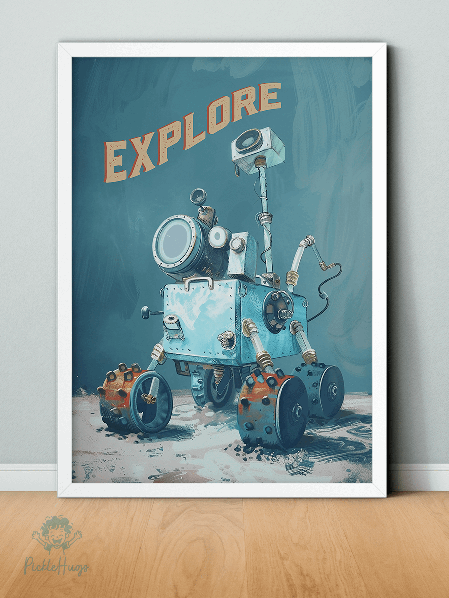 Digital Print EXPLORE Blue Moon Rover product image (1)