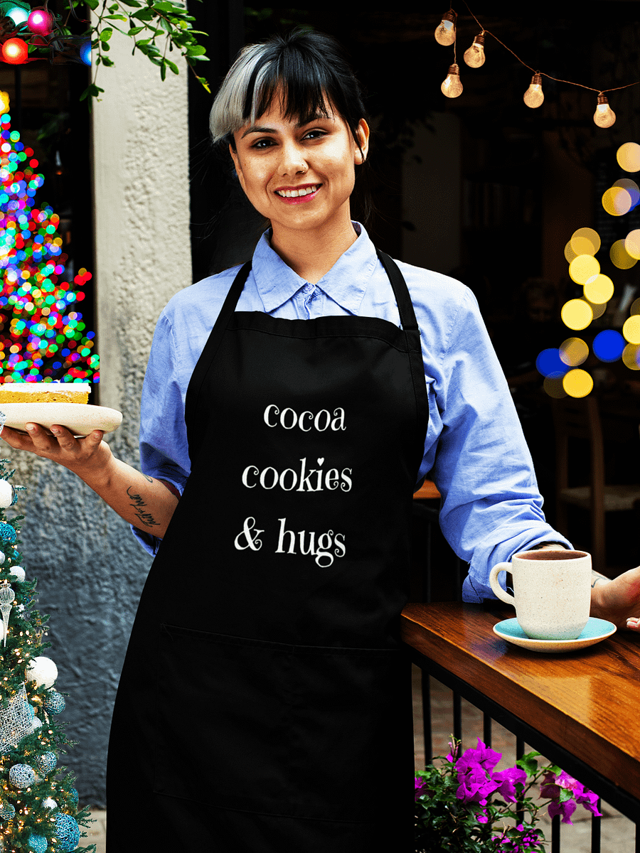 Cocoa Cookies & Hugs - Organic 100% Cotton Apron product image (1)