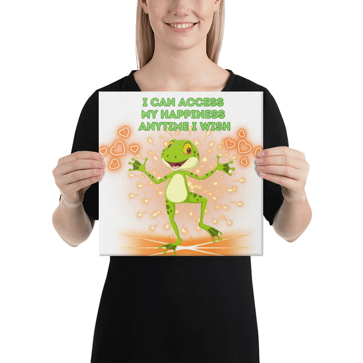 canva print happy frog wisdom quote product image (2)