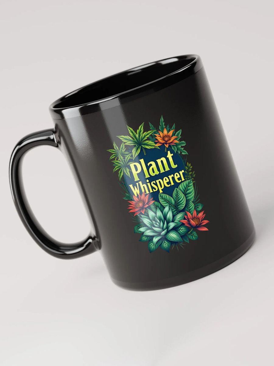 Plant Whisperer Black Glossy Mug product image (6)