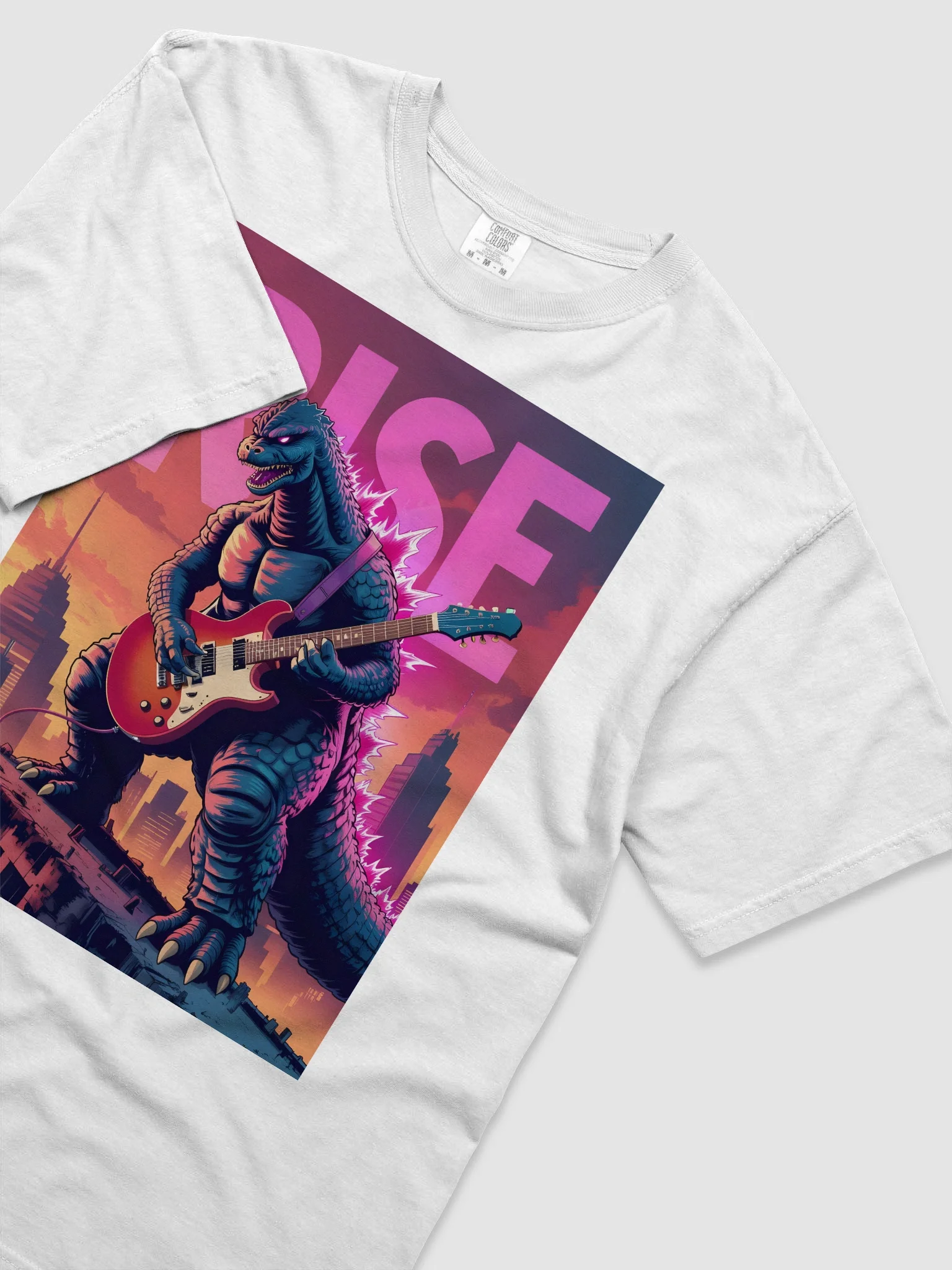 Godzilla Cyber Punk Graphic Unisex Garment-Dyed T-shirt product image (64)