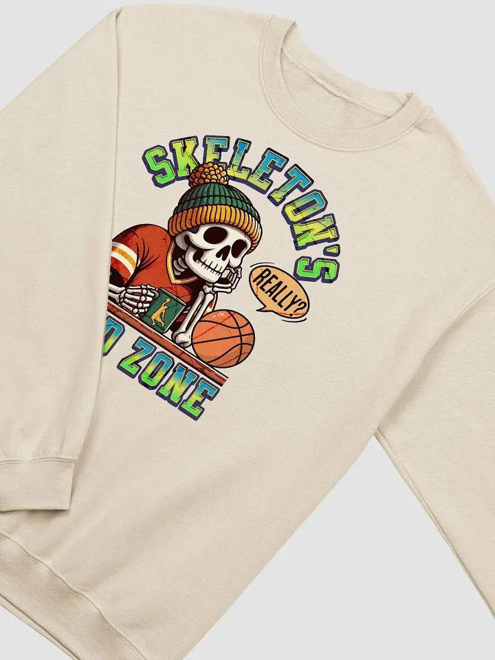 Skeletons End Zone Basketball Air-Spun Classic Crewneck Sweatshirt product image (20)