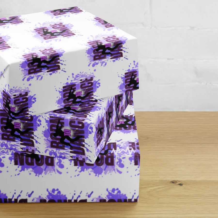 Born To Dance His Silhouette Wrapping Paper Set product image (10)
