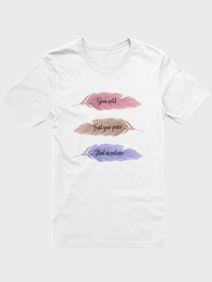 Three feathers, Three Life Message Unisex T-shirt product image (9)