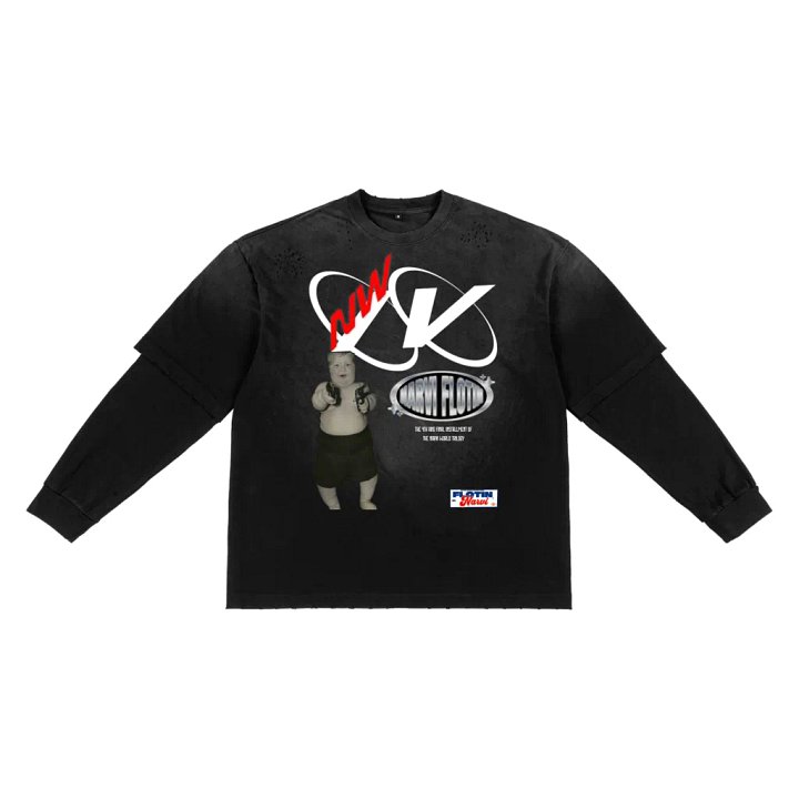 NARVI WORLD ALBUM MERCH " NW4 " 2 IN 1 LONGSLEEVE SHIRT product image (1)