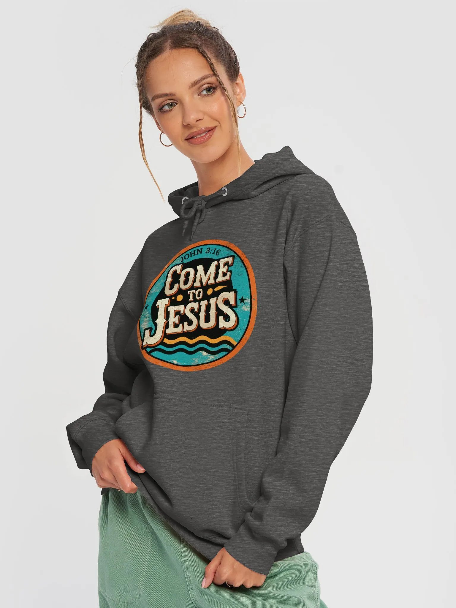 Vintage 'Come to Jesus' Hoodie product image (4)