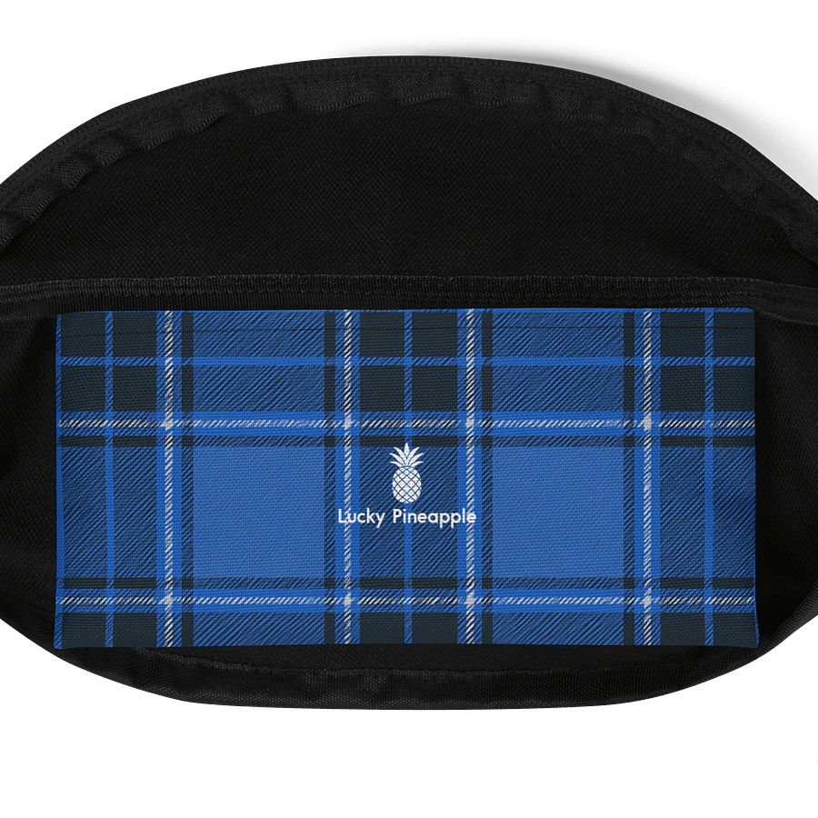 Blue Plaid Fanny Pack (Waist Bag) product image (4)