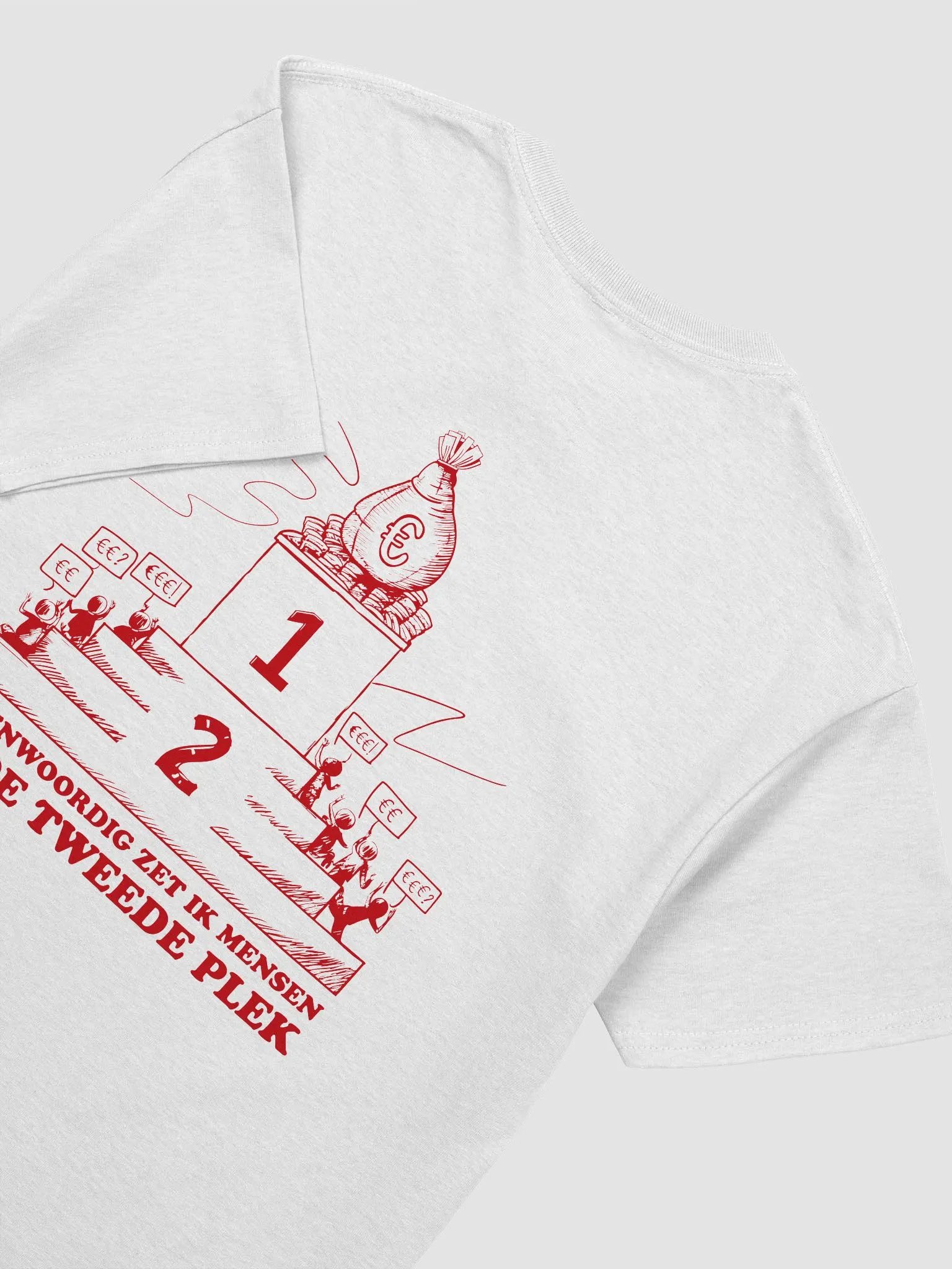 Mensen op de 2e plek - Regular T-Shirt - wit product image (1)