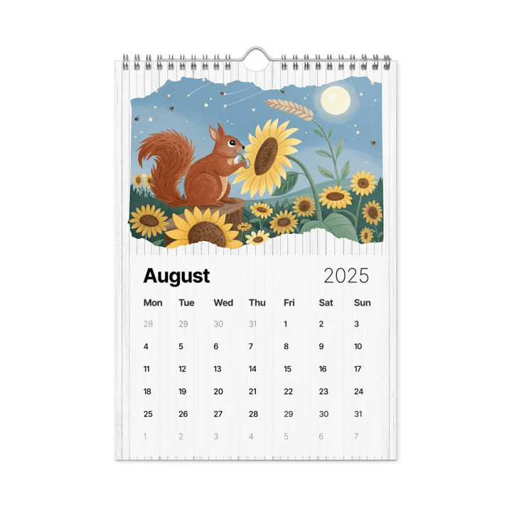 ADORABLE ANIMALS WALL CALENDAR 2025 product image (2)