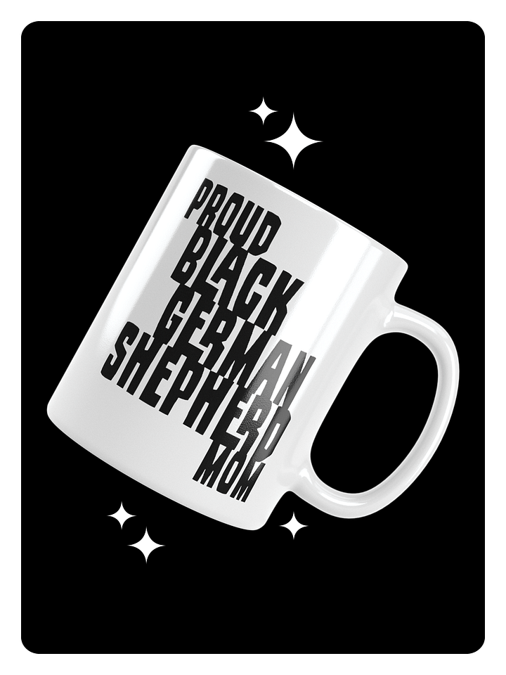 Proud Black German Shepherd Mom Small Mug product image (1)