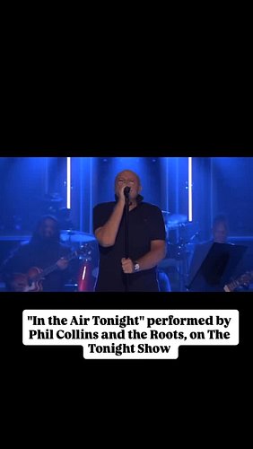 Thanks NBC for this live music moment that lives rent free in my brain. #questlove #philcollins #jimmyfallon #thetonightshow ...