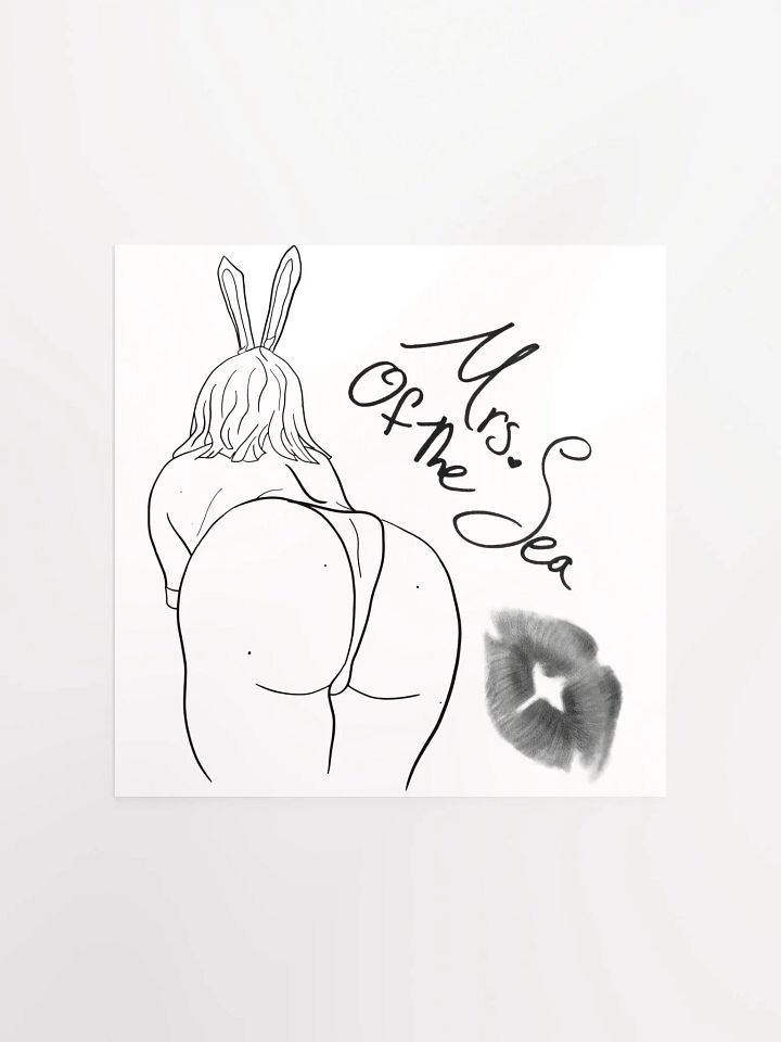 Signed NSFW Poster W/ REAL MrsOfTheSea Kiss Mark product image (1)