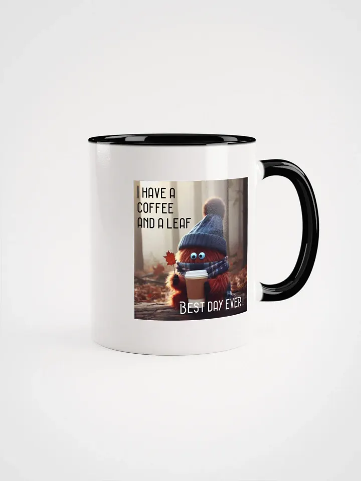 Coffee and a Leaf Ceramic Mug product image (1)