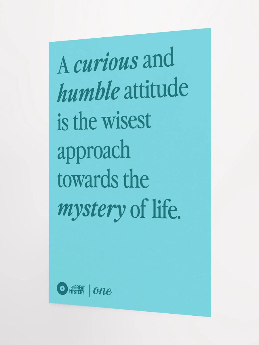 The Curious and Humble Poster (Cyan) product image (9)