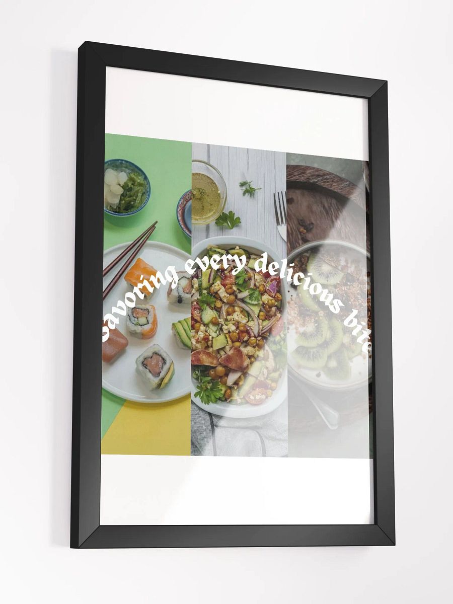 Wall Art Food Collage Framed High-Quality Matte Poster (in) product image (3)