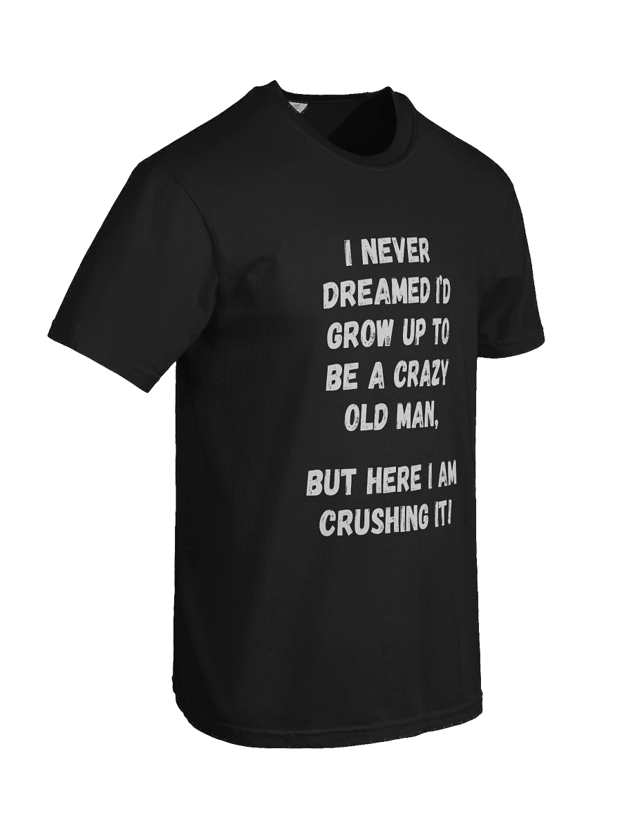 Black Crazy Old Man T-Shirt product image (8)