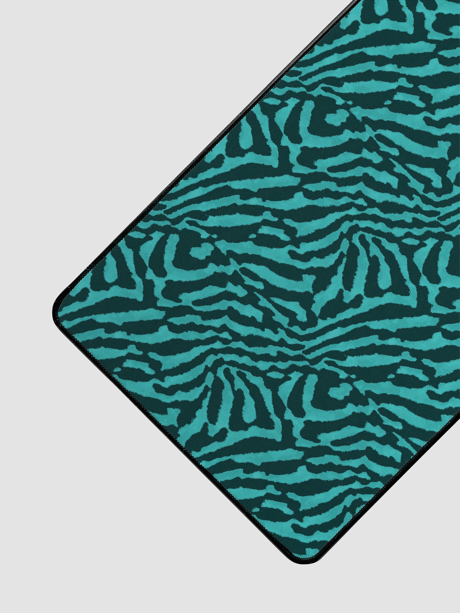 Teal Zebra Desk Mat product image (3)