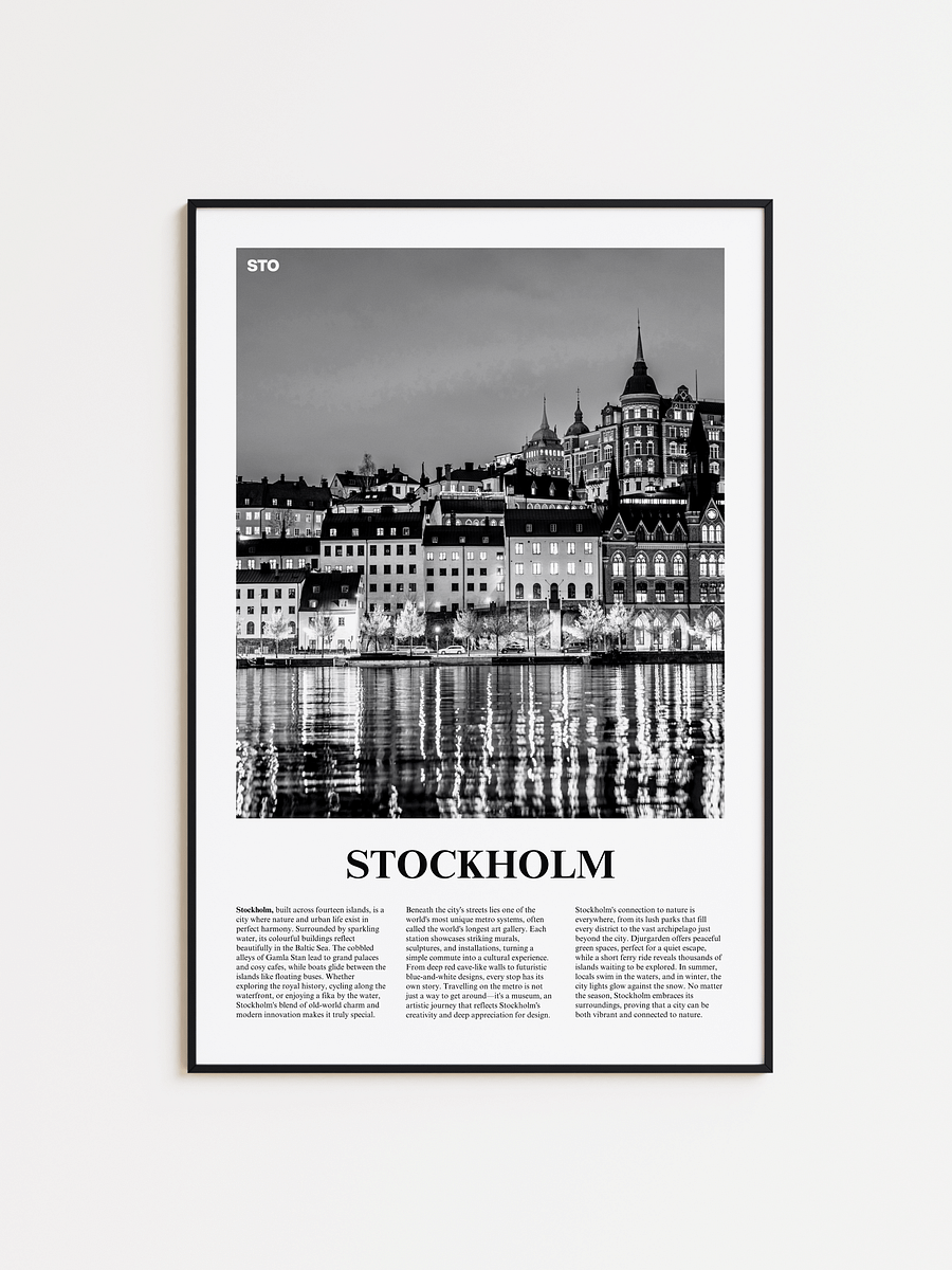 Stockholm 04 Newspaper Poster product image (1)