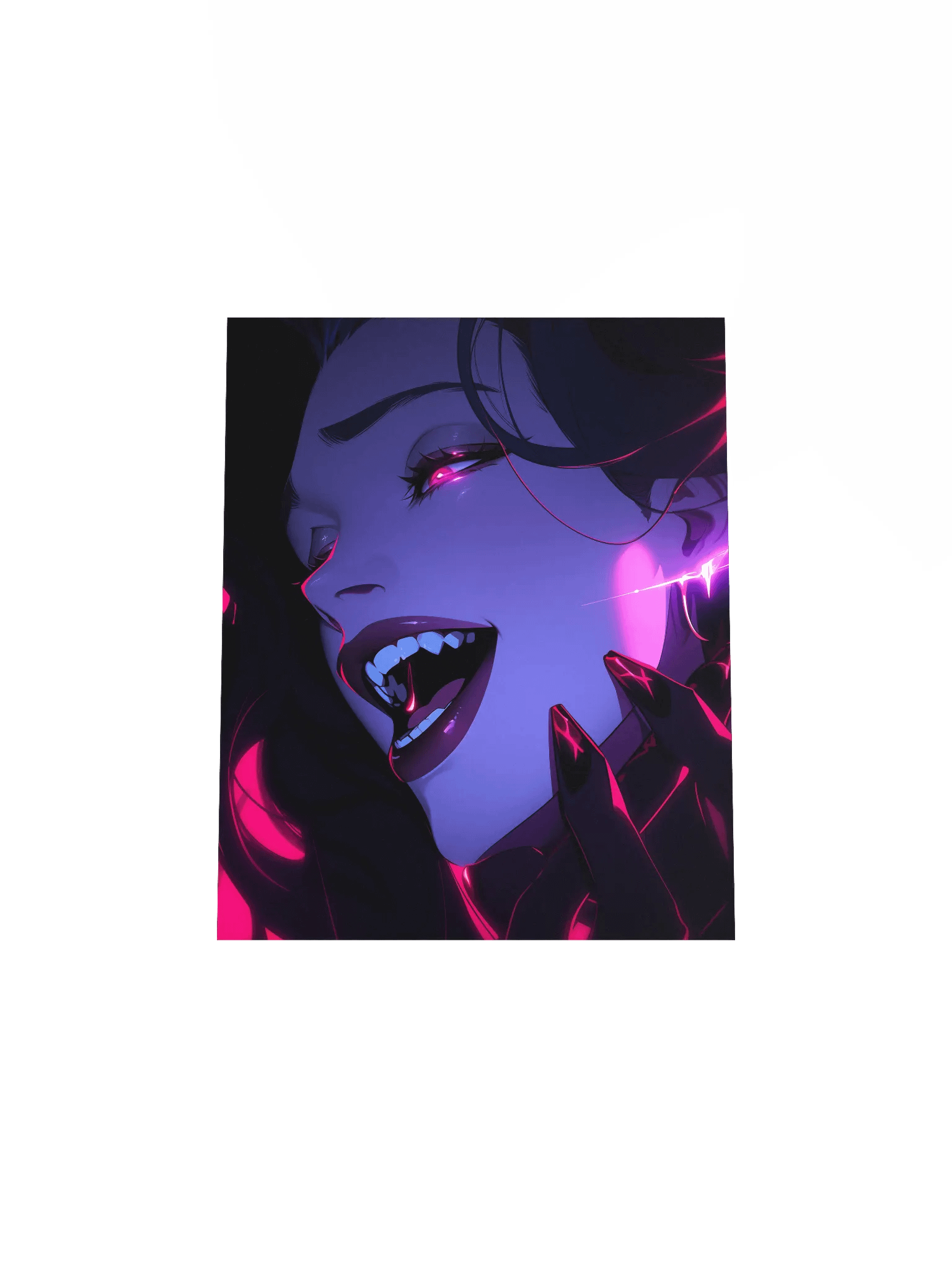 Neon Nocturnal Vamp Poster product image (23)