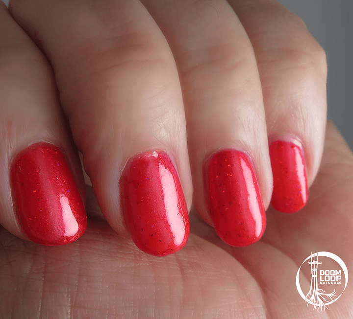RED BELONGS TO US - Jelly Red Shimmery Glitter Nail Polish product image (2)