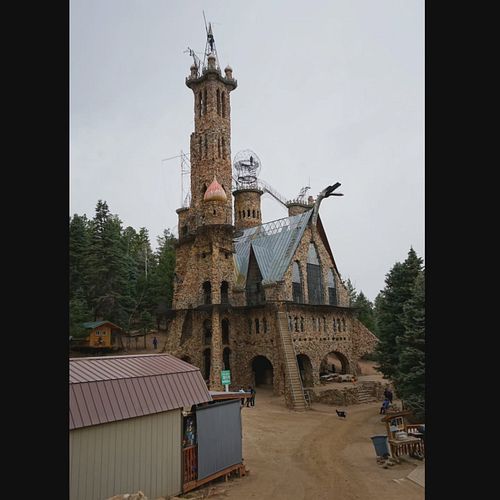 Bishop Castle. When I arrived I was greeted by two ominous signs. One saying enter at your own risk, not responsible for inju...