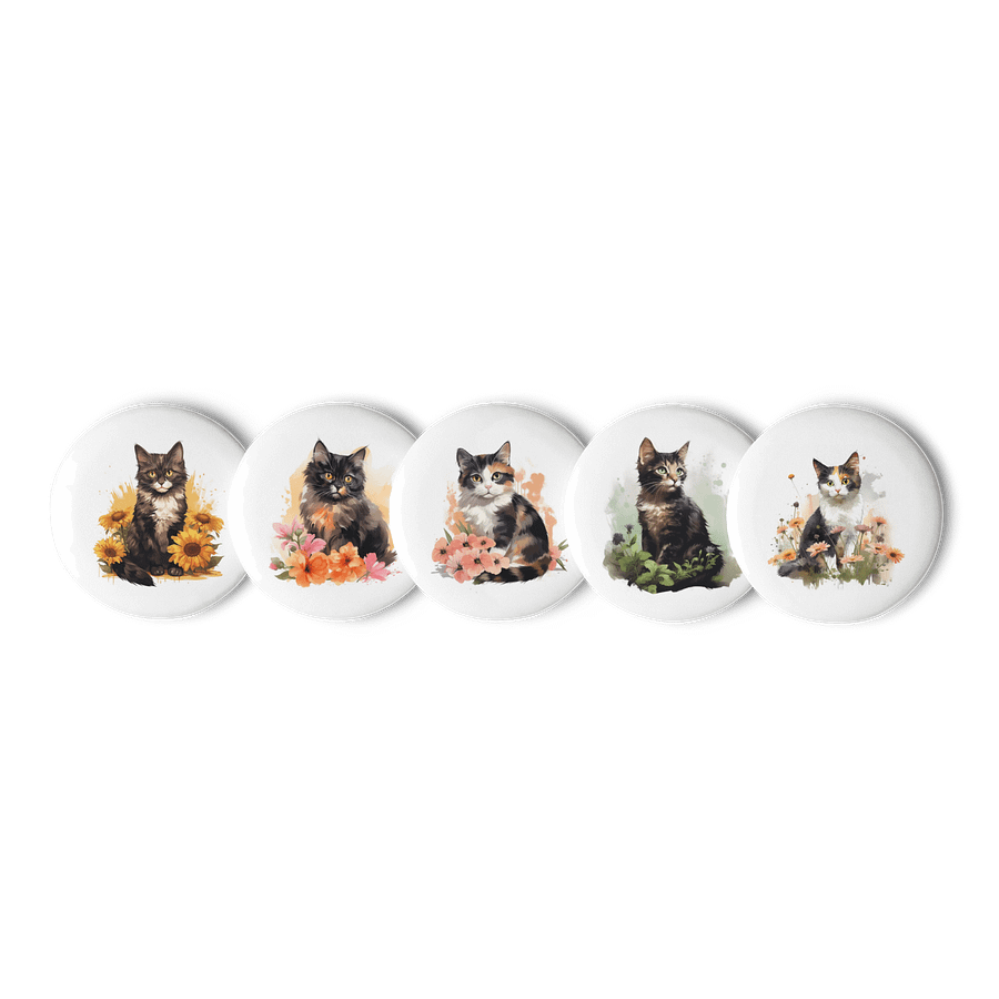 Cute Kitty Set of Pins (5) product image (1)