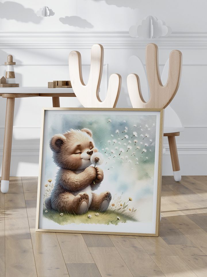 Woodland Bear and Dandelion product image (1)