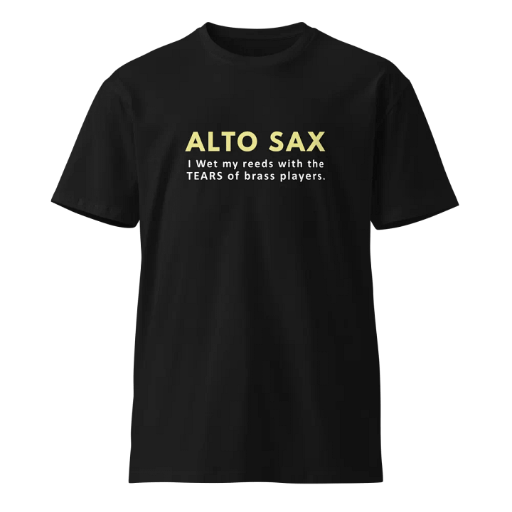 alto saxophone player Unisex Premium T-Shirt product image (1)